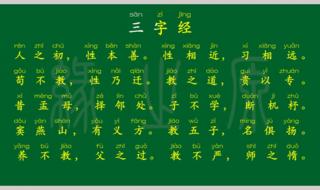 1-3岁三字经幼儿必背意思 三字经幼儿学跟读