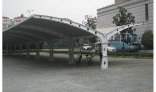 膜结构车棚造价多少 7字型膜结构车棚